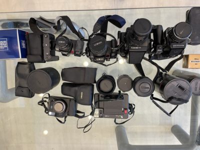 大阪府東淀川区にてBRONICA、MAMIYA、MINOLTA 、CONTAX、カメラ及びその付属品の買取をしました。